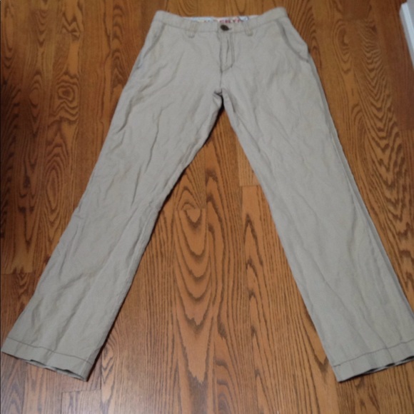 Alberto Men's Beige Cotton Linen Blend Pants - Picture 3 of 13